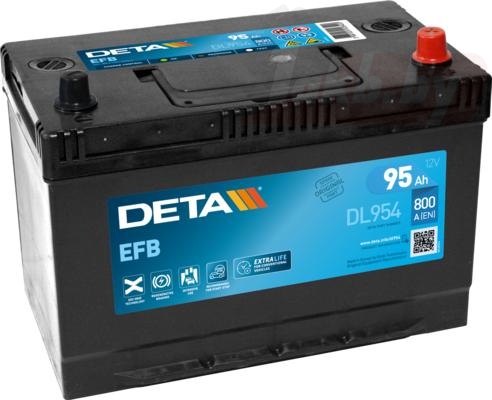 Deta EFB DL954 (95 A/h), 800A R+