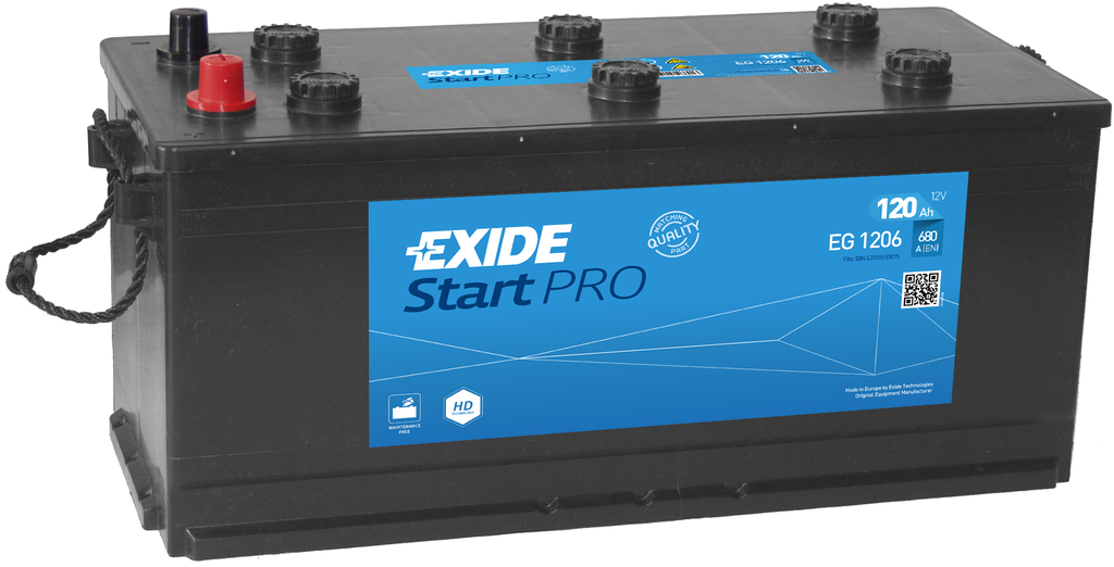 Exide Start Pro EG1206 (120A/h) 680A R+