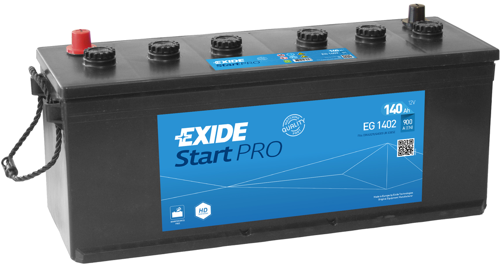 Exide Start Pro EG1402 (140 A/h) 900A R+