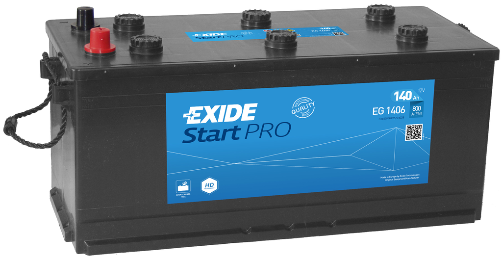 Exide Start Pro EG1406 (140A/h) 800A R+