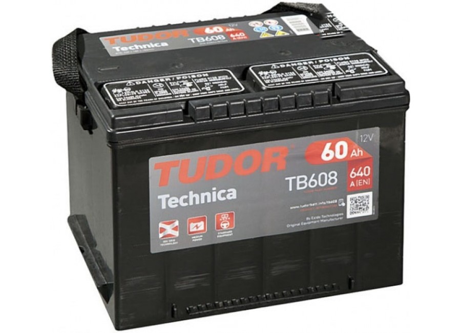Tudor Technica TB608 (60 А/ч), 640A L+