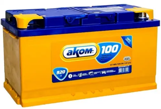 АКОМ 6CT-100 Euro (100 A/h), 920А R+
