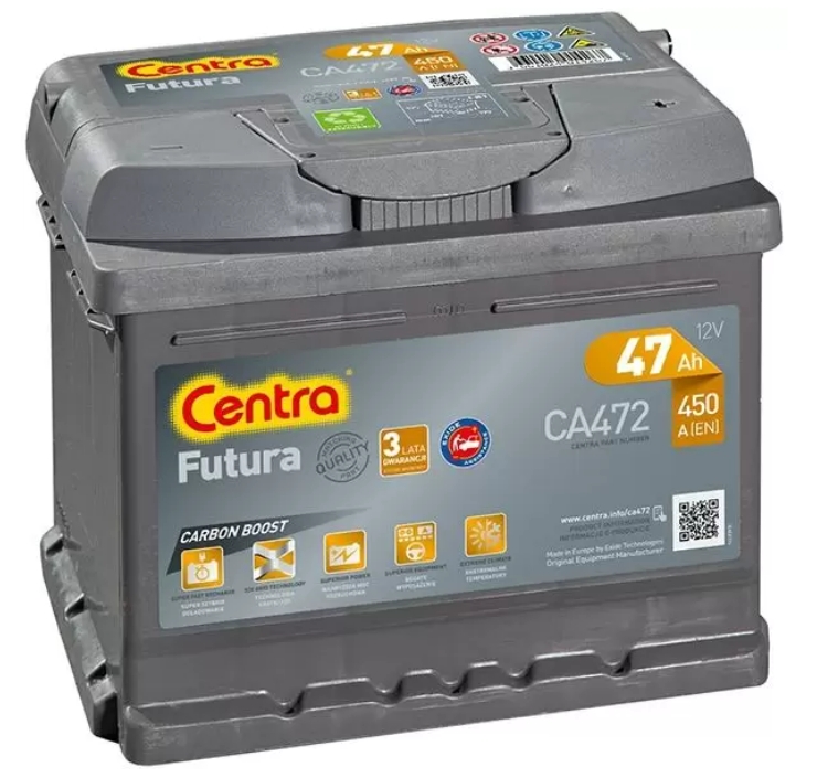 Centra Futura CA472 (47 А/ч), 450A R+