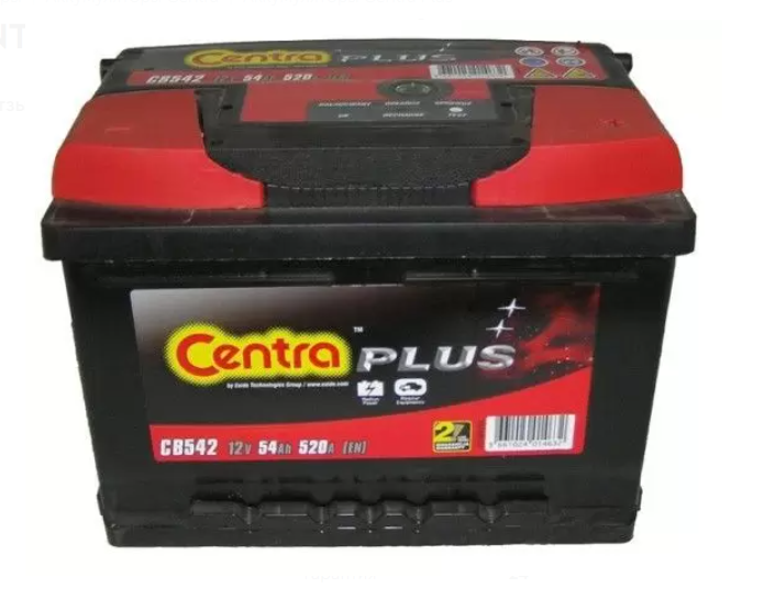 Centra Plus CB543 (54 А/ч), 520A R+