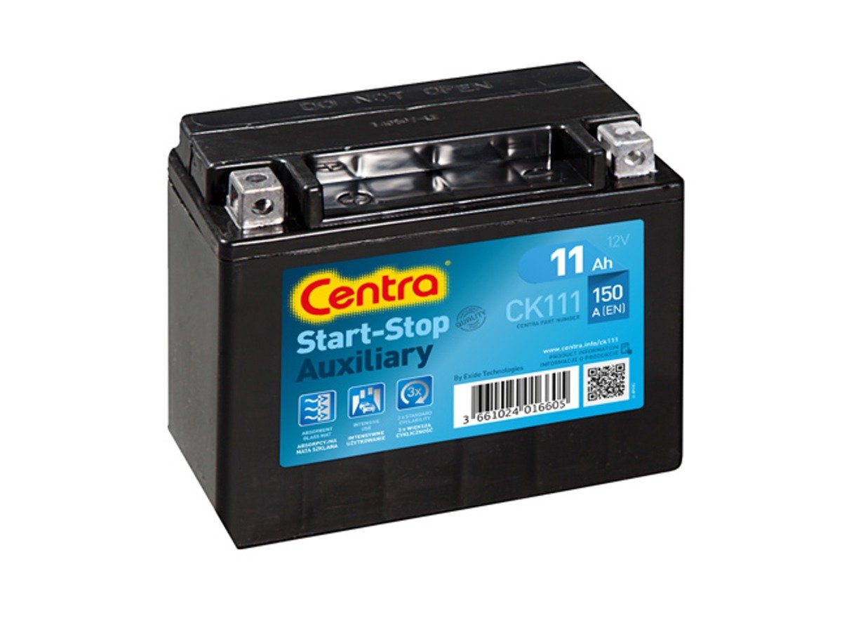 Centra Start-Stop Auxiliary CK111 (11 A/h) 150A L+