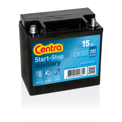 Centra Start-Stop Auxiliary CK151 (15 A/h) 200A L+