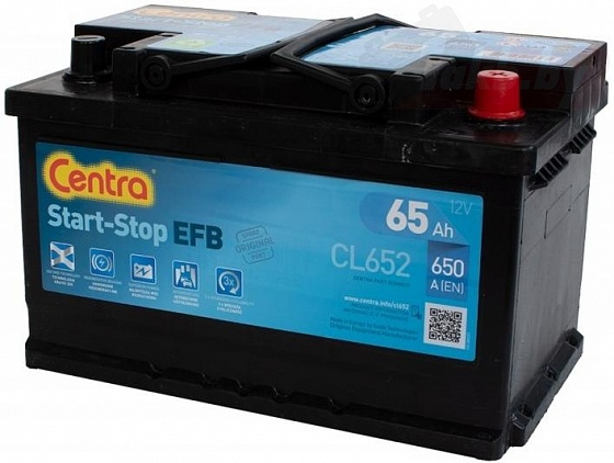 Centra Start-Stop EFB CL652 (65 A/h), 650A R+