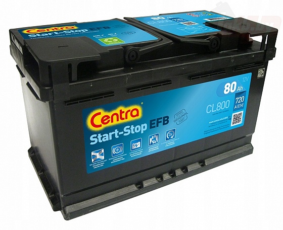 Centra Start-Stop EFB CL800 (80 A/h), 720A R+