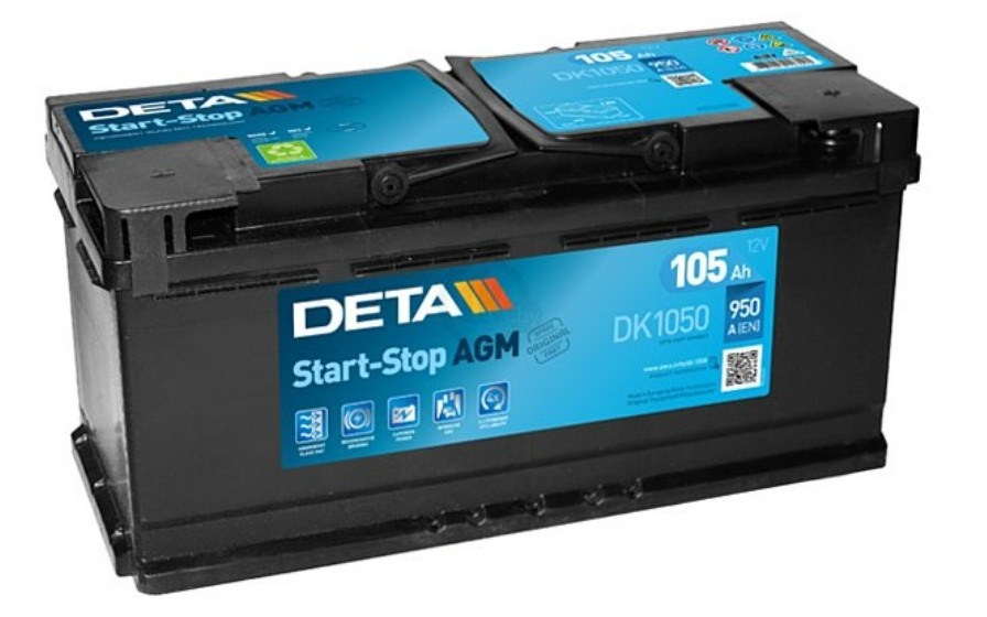 Deta Start-Stop AGM DK1050 (105 A/h), 950A R+