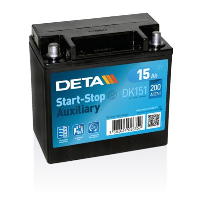 Deta Start-Stop Auxiliary DK151 (15 A/h) 200A L+