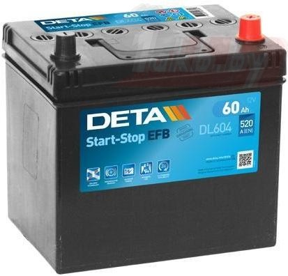 Deta Start-Stop EFB DL605 (60 A/h), 520A L+