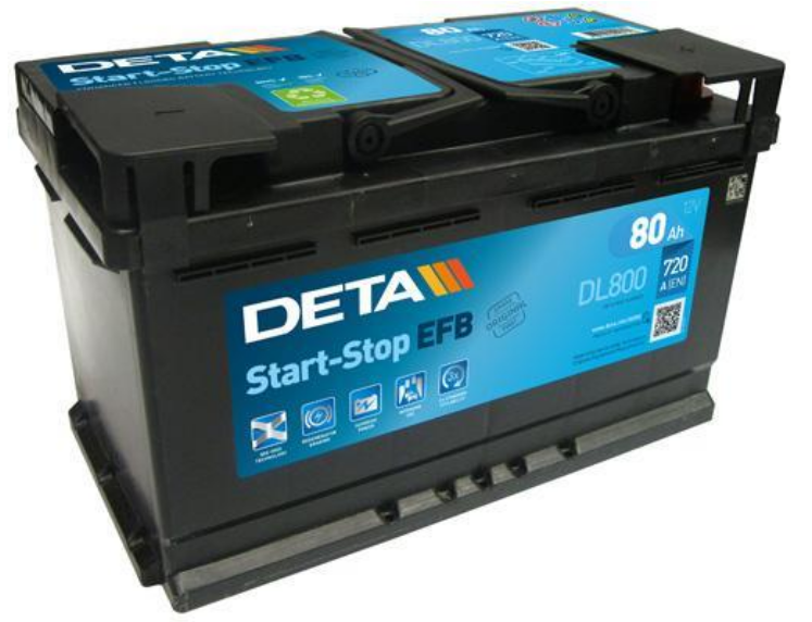 Deta Start-Stop EFB DL800 (80 A/h), 720A R+