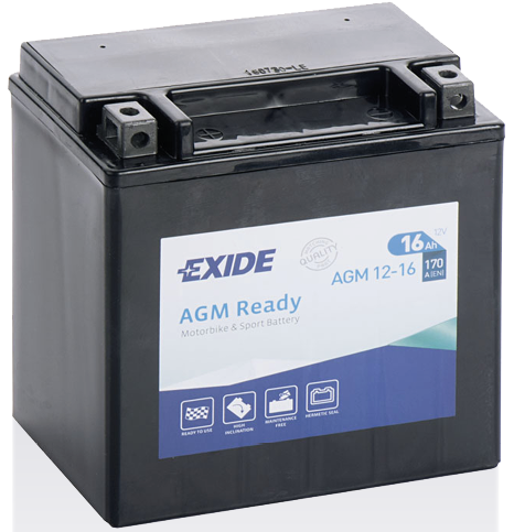 Exide AGM Ready 12-16 (16 A/h) 170A L+