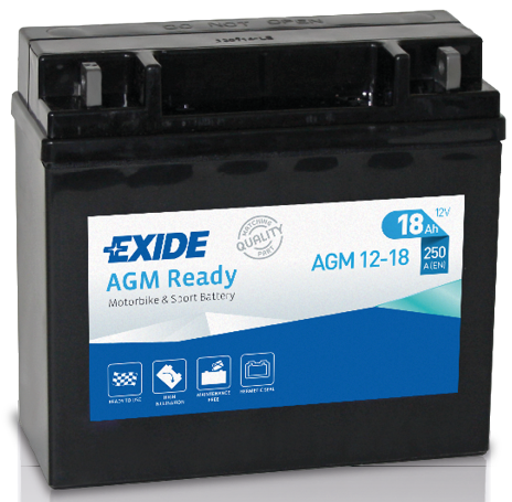 Exide AGM Ready 12-18 (18 A/h) 250A R+