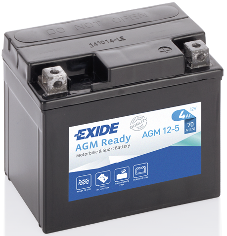 Exide AGM Ready AGM12-5 (4 A/h) 70A R+