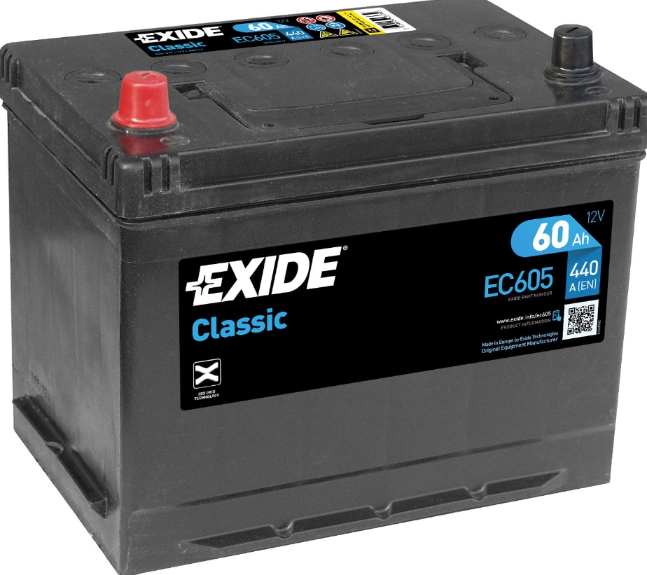 Exide Classic EC605 (60 A/h) 440A R+