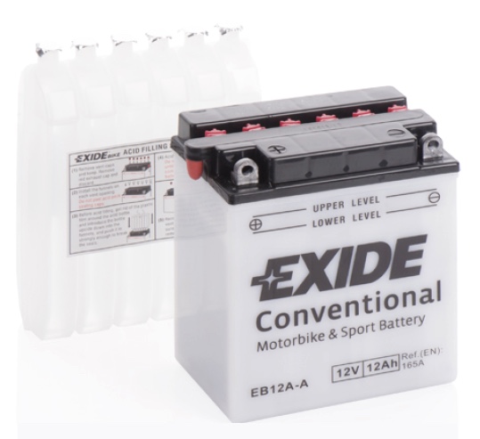 EXIDE CONVENTIONAL EB12A-A (12 A/h) 165A L+