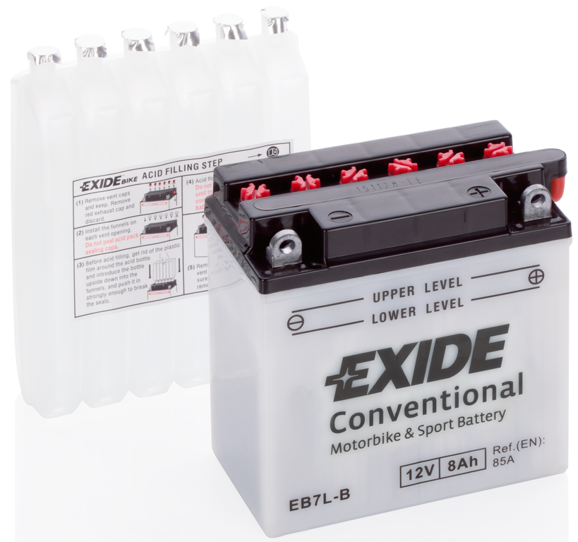 EXIDE CONVENTIONAL EB7L-B (8 A/h) 85A R+
