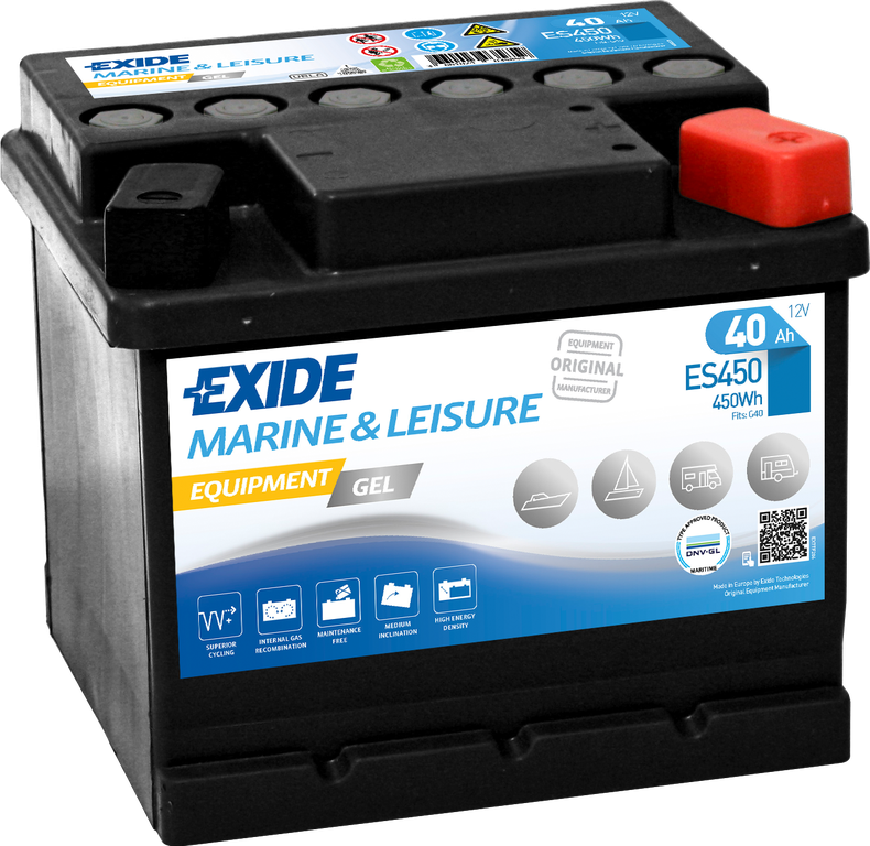 Exide Equipment Gel ES450 (40 A/h) 450WH R+