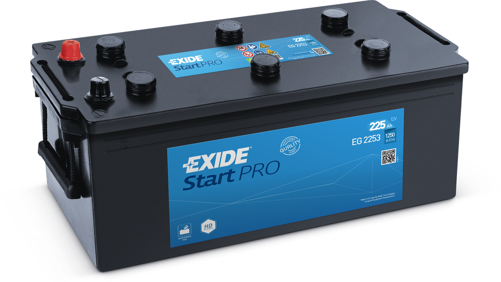 Exide Start Pro EG2253 (225Ah) 1250A L+