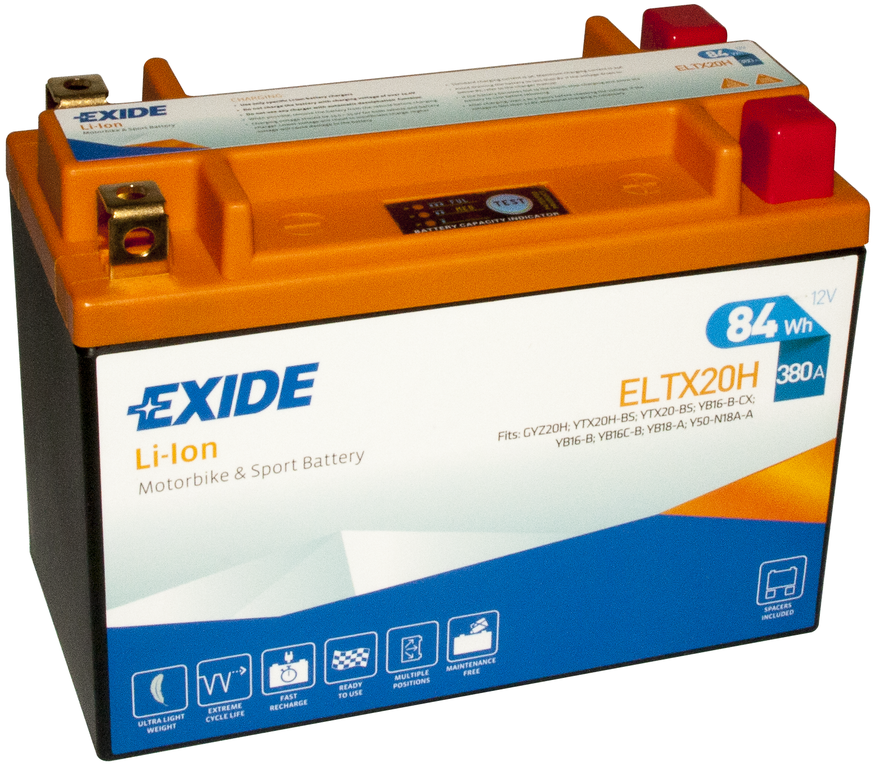 Exide Li-ion ELTX20H (84 WH) 380A R+