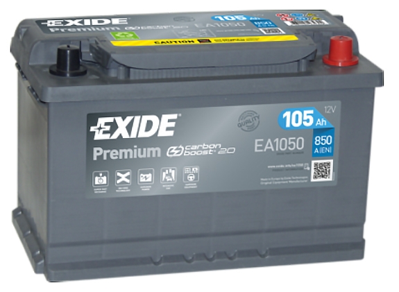 Exide Premium EA1050 (105 A/h) 850A R+