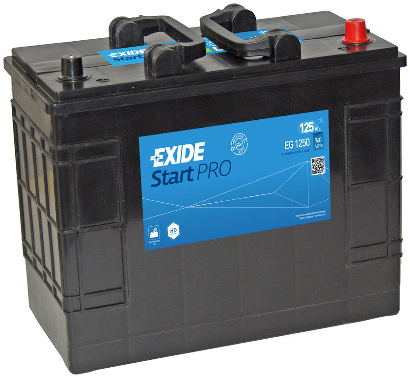 Exide Start Pro EG1250 (125 A/h) 760A R+
