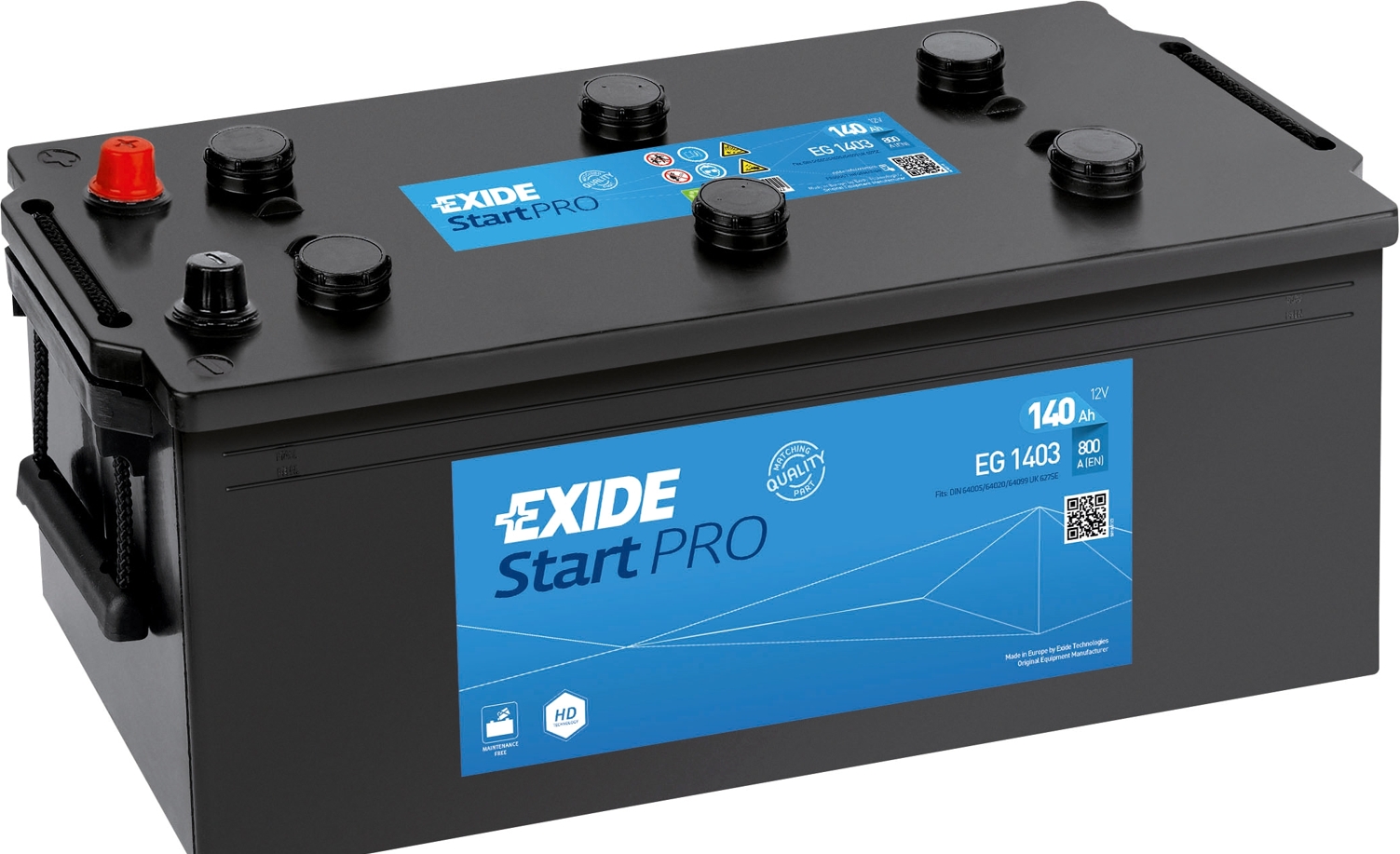 Exide Start Pro EG1403 (140 A/h) 800A L+
