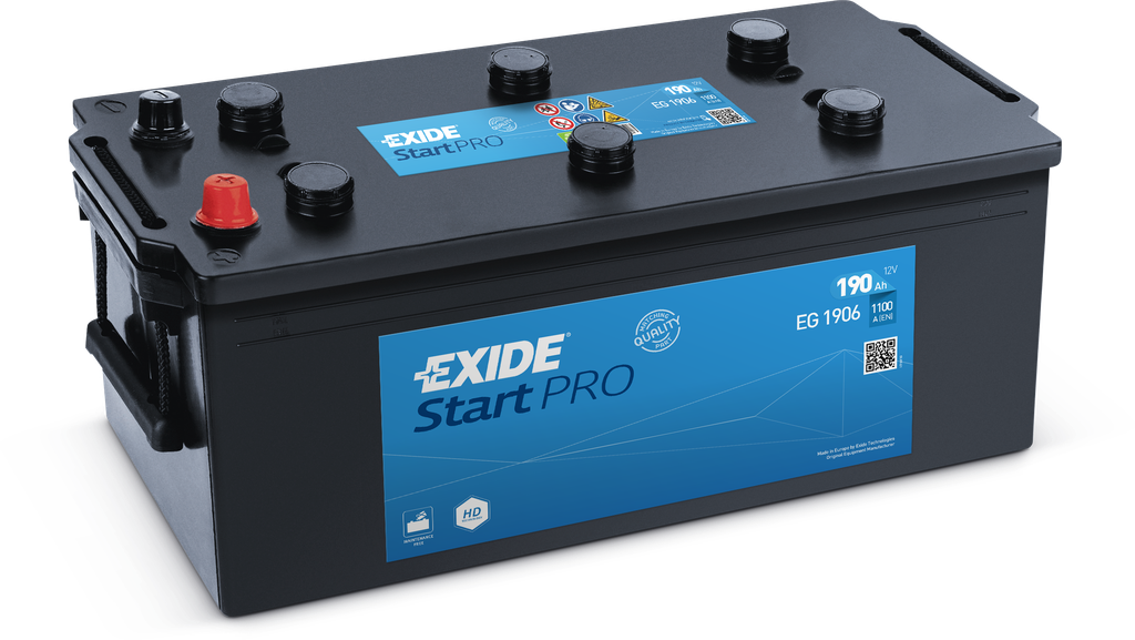 Exide Start Pro EG1906 (190 A/h) 1100A R+
