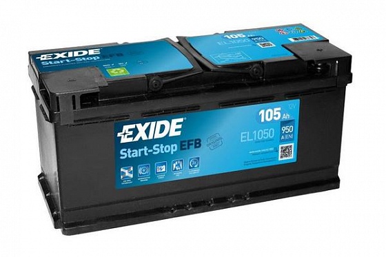 Exide Start-Stop EFB EL1050 (105 A/h), 950A R+