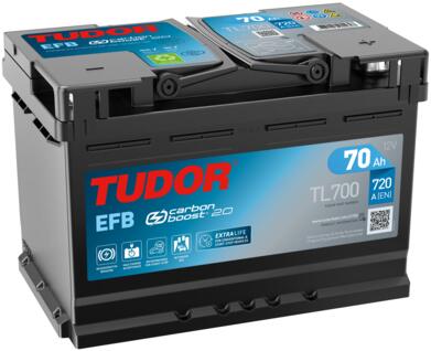 Tudor EFB TL702 (70 A/h), 760A R+