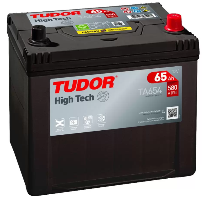 Tudor High Tech Japan TA654 (65 A/h), 580A R+