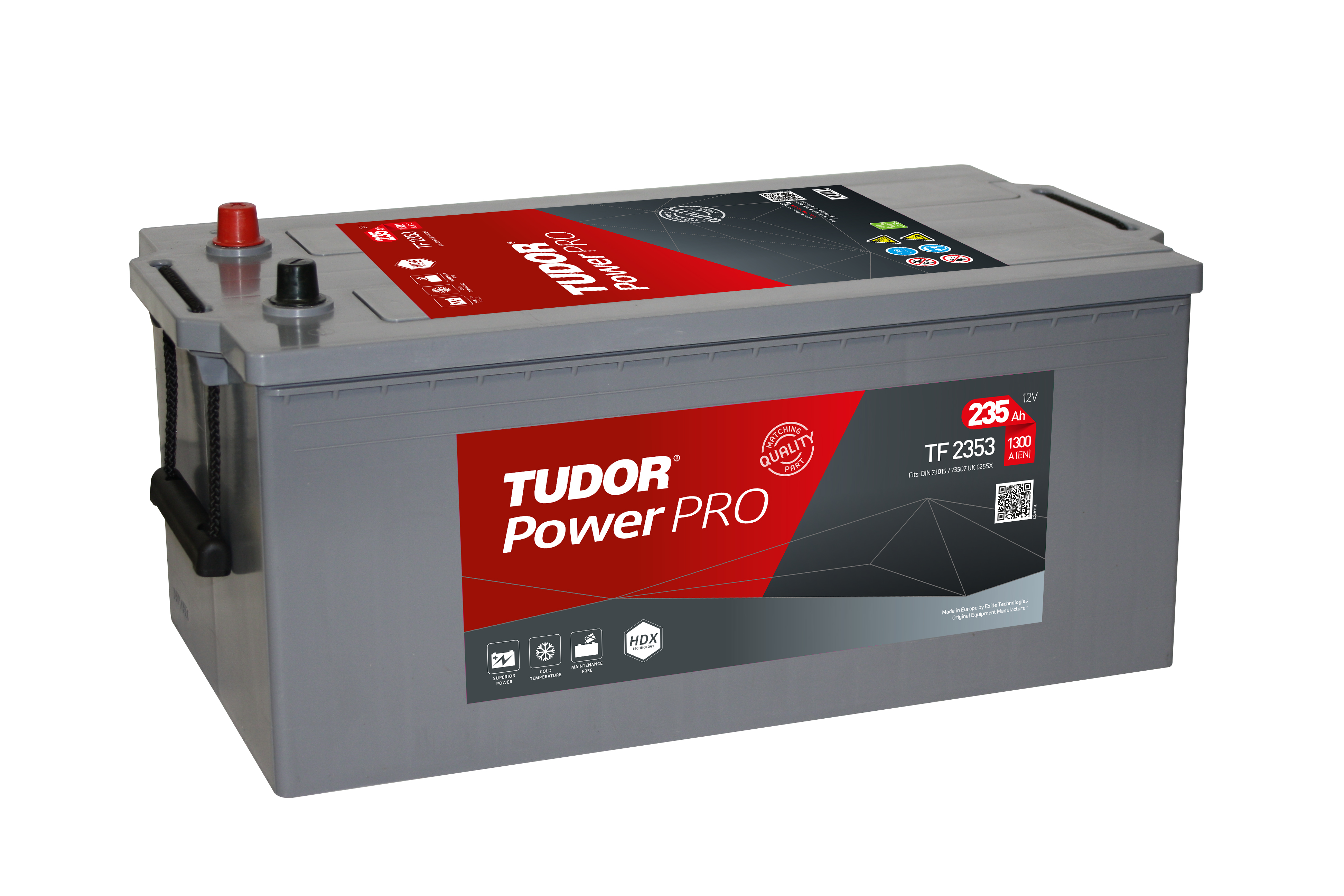 Tudor Power Pro TF2353 (235 A/h) 1300A L+