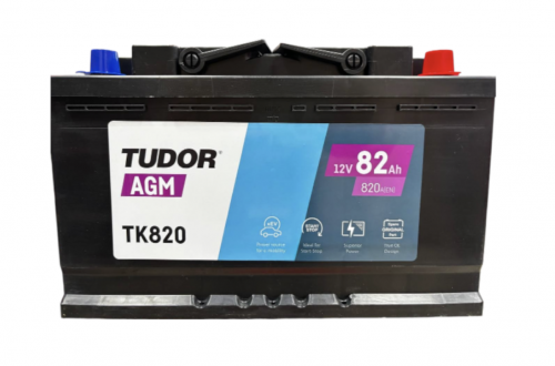Tudor Start-Stop AGM TK820 (82 A/h), 800A R+