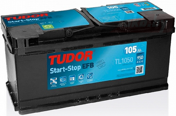 Tudor Start-Stop EFB TL1050 (105 A/h), 950A R+