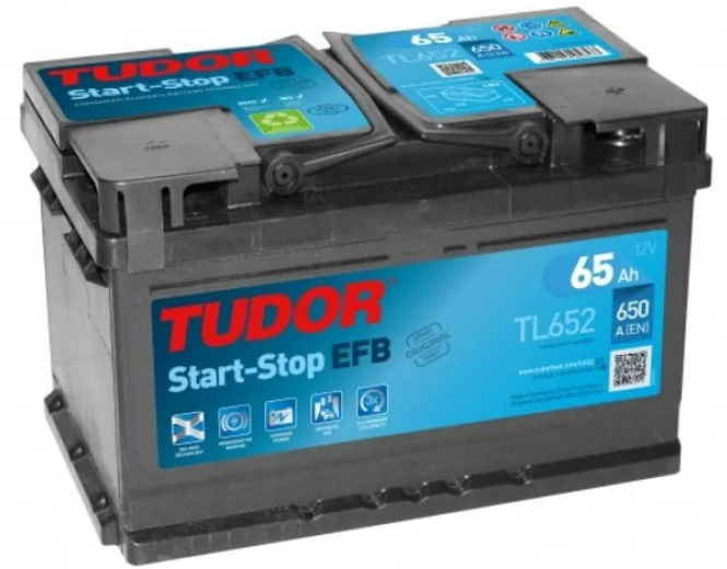 Tudor Start-Stop EFB TL652 (65 A/h), 650A R+