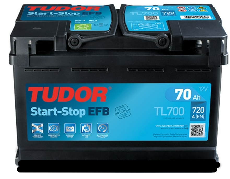 Tudor Start-Stop EFB TL700 (70 A/h), 720A R+
