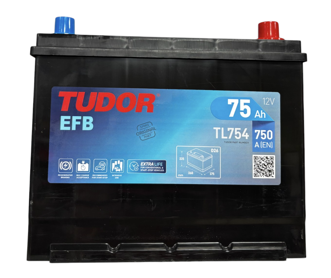 Tudor Start-Stop EFB TL754 (75 A/h), 750A R+