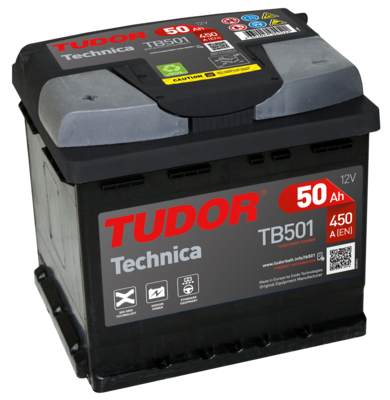 Tudor Technica TB501 (50 A/h) 450A L+