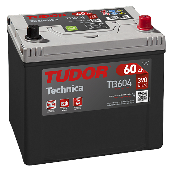Tudor Technica TB604 (60 А/ч), 390A R+